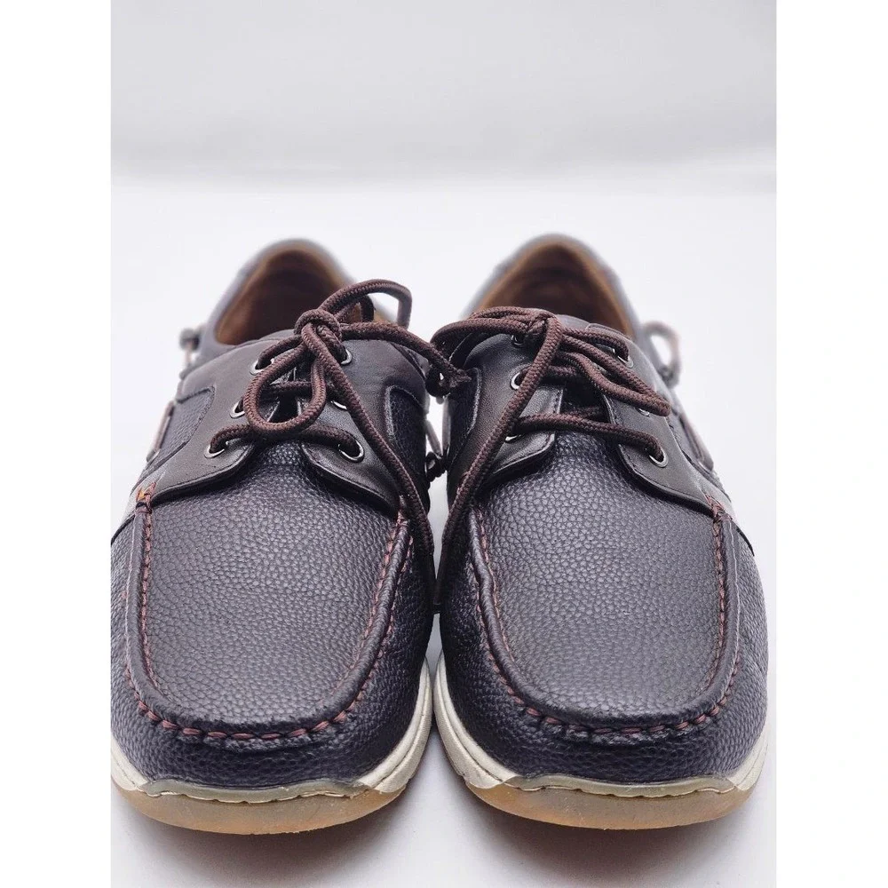 Xray Boat Shoes Men's 9.5 Brown  Pebbled  Casual XRW2006